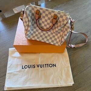 Louis Vuitton Damier Azur Speedy Bandouliere 25